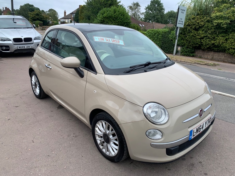 View FIAT 500 1.2 LOUNGE  *1 LADY OWNER * £35 ROAD TAX*PANORAMIC ROOF*